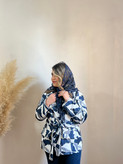 کت ژاکارد چهار فصل لاجورد