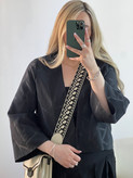 کت ژاکارد مشکی هرمانا